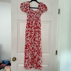 Zara smock maxi dress